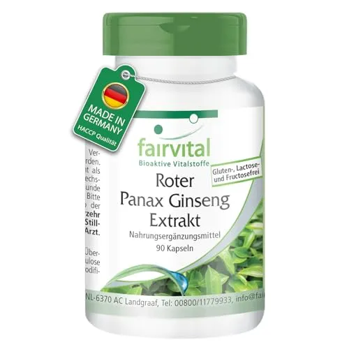 Fairvital Ginseng Rosso Panax 400 mg 90 capsule vegane