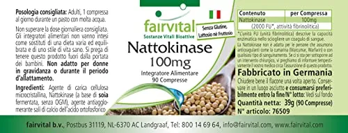 Fairvital Nattokinase 2000 FU compresse 90 pezzi fermentata