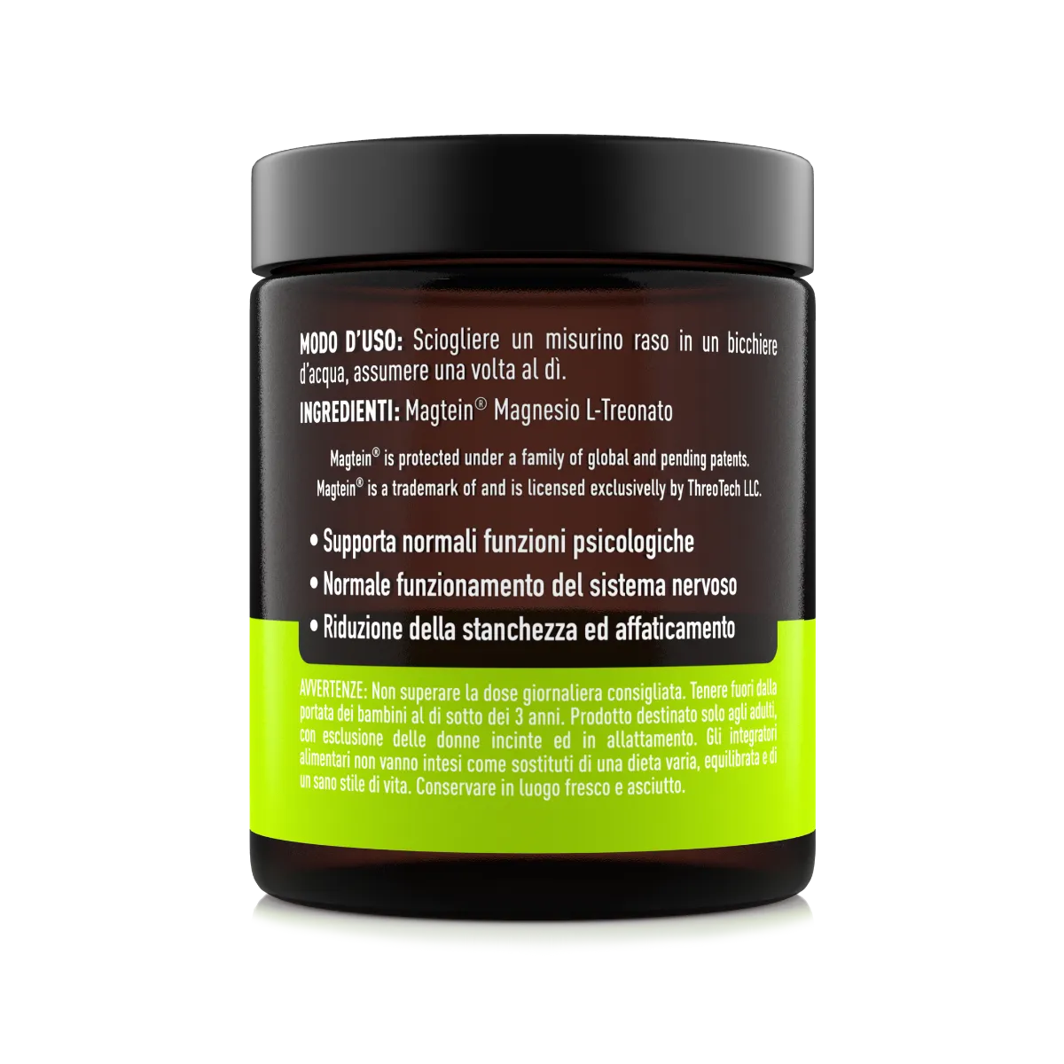 Natoo Magtein Magnesio Treonato polvere 60g memoria