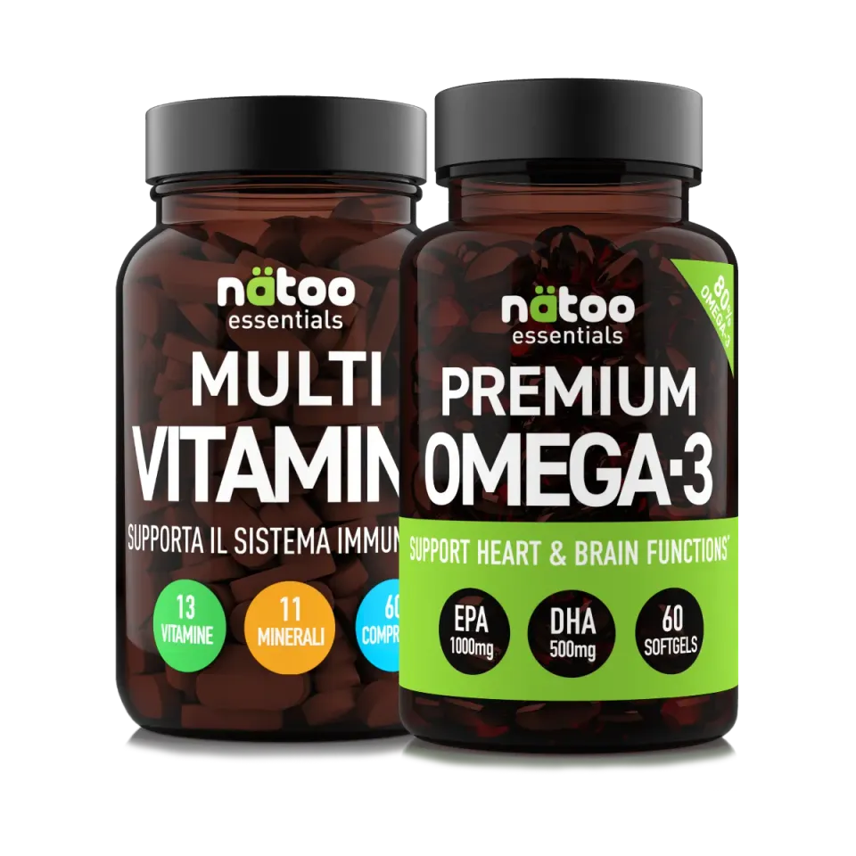 Natoo Essentials Supporto 360 pack multivitaminico omega-3 cuore