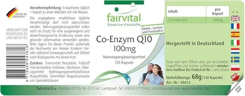 Fairvital Coenzima Q10 100 mg Capsule 120 pz Vegane
