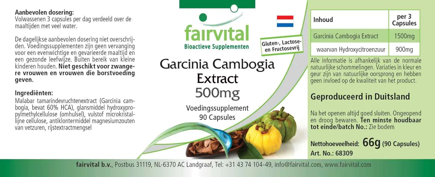 Fairvital Garcinia Cambogia capsule 90 pezzi 60% HCA