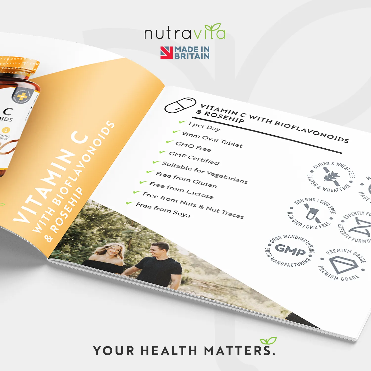 Nutravita Vitamina C 1000 mg Compresse 180 con Rosa Canina