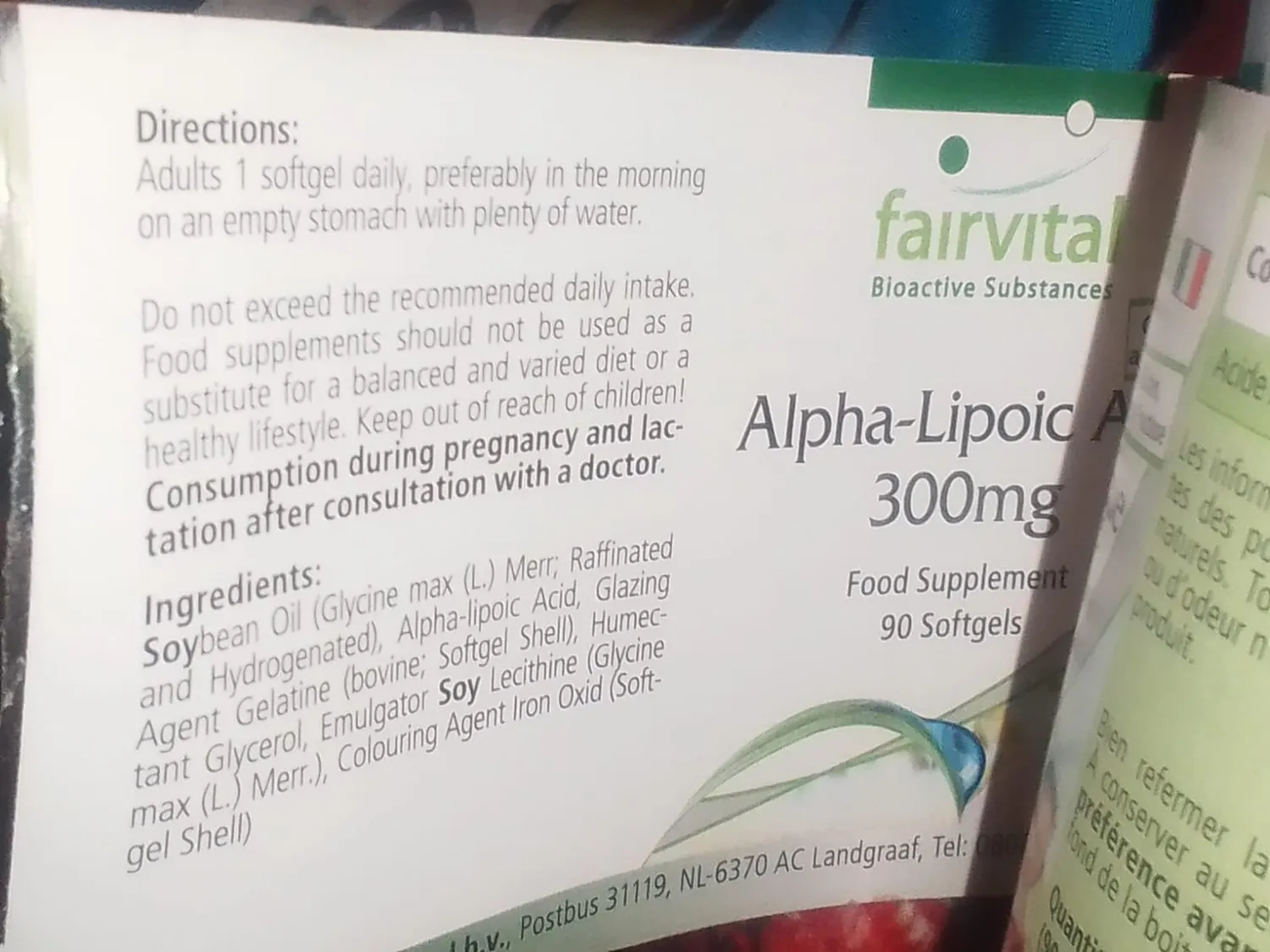 Fairvital Acido Alfa Lipoico 300mg 90 softgel ALA