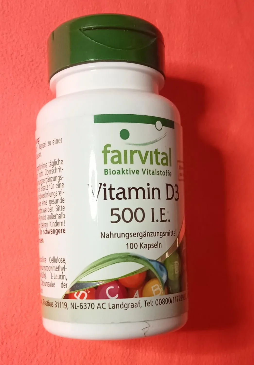 fairvital Vitamina D3 500UI capsule 100pz colecalciferolo