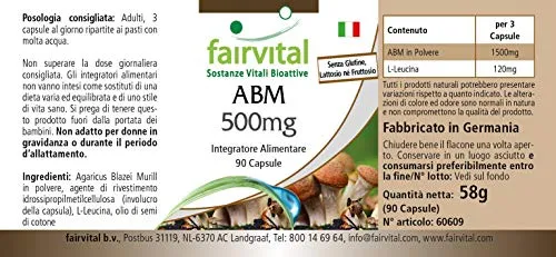 FAIRVITAL Agaricus Blazei Murill 500 mg 90 capsule vegane mese
