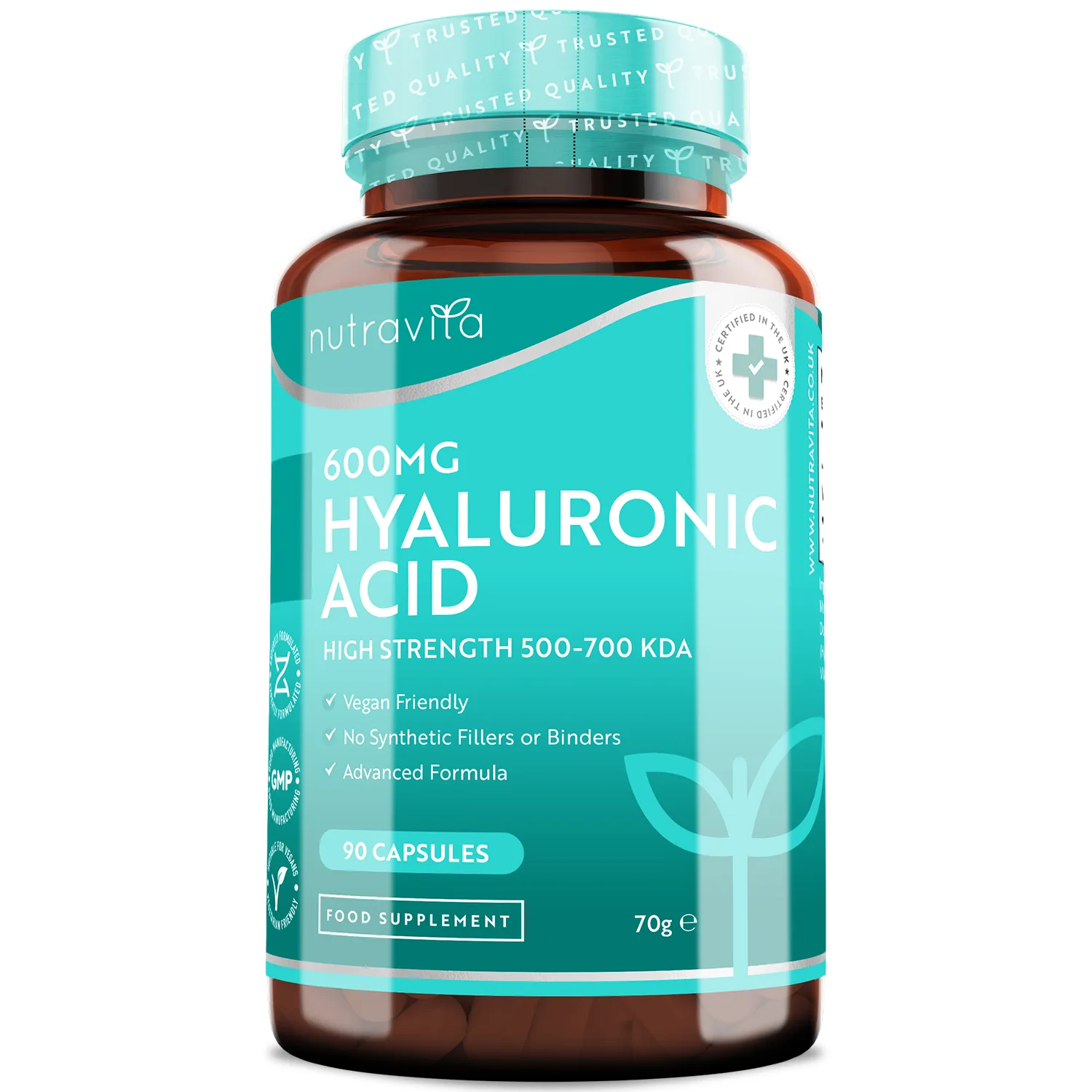 Nutravita Acido Ialuronico 600mg capsule vegane 90 pz
