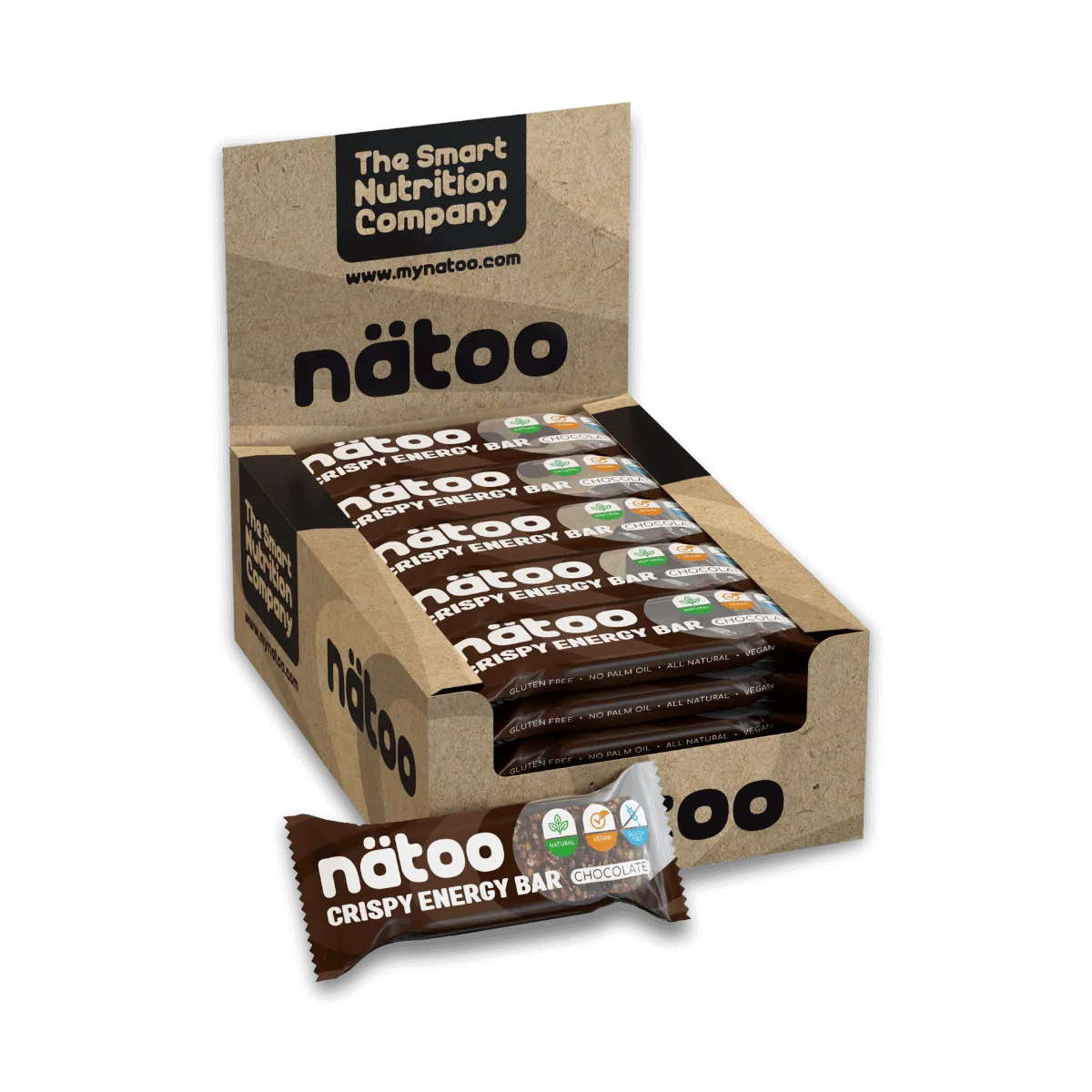 Natoo Barrette Energetiche 10 barrette Frutti Rossi carboidrati