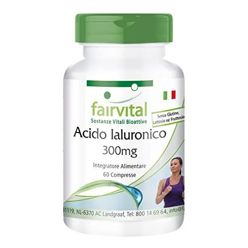 Fairvital Acido Ialuronico 300 mg compresse 60 pezzi vegano