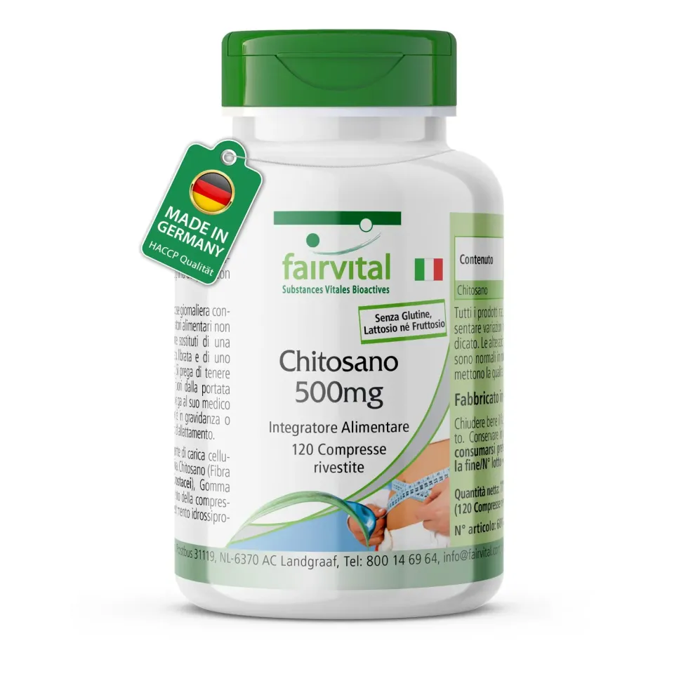 Fairvital Chitosano 500 mg compresse 120 pezzi fibra