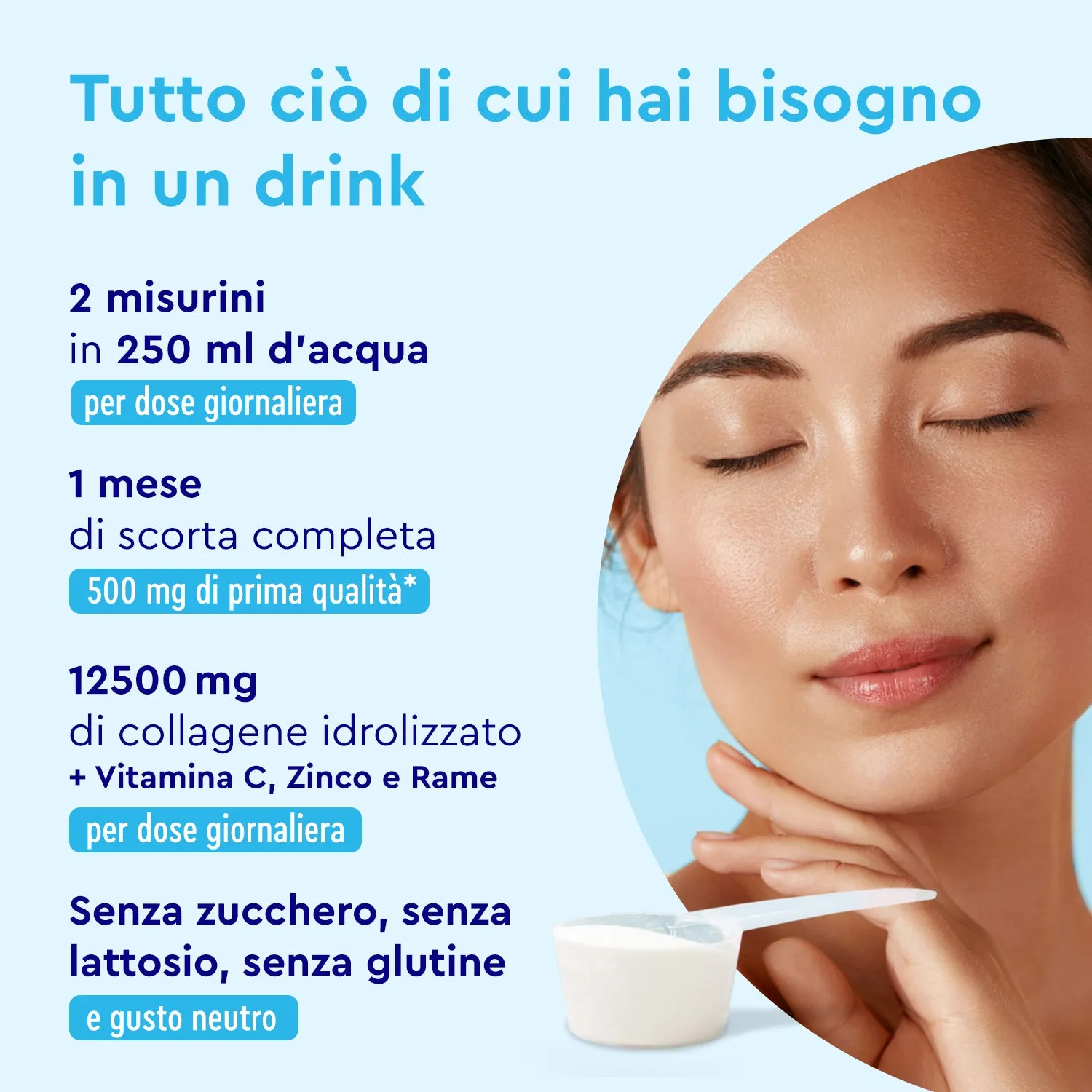 gloryfeel Collagene Marino in polvere VERISOL funzione muscolare