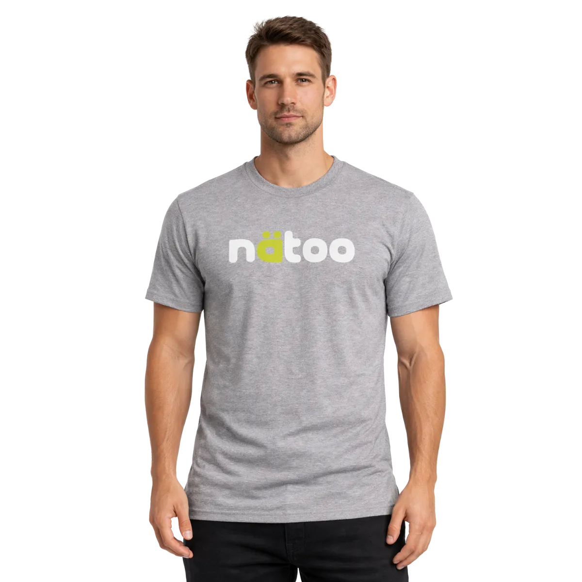 Natoo T-shirt uomo cotone nero S