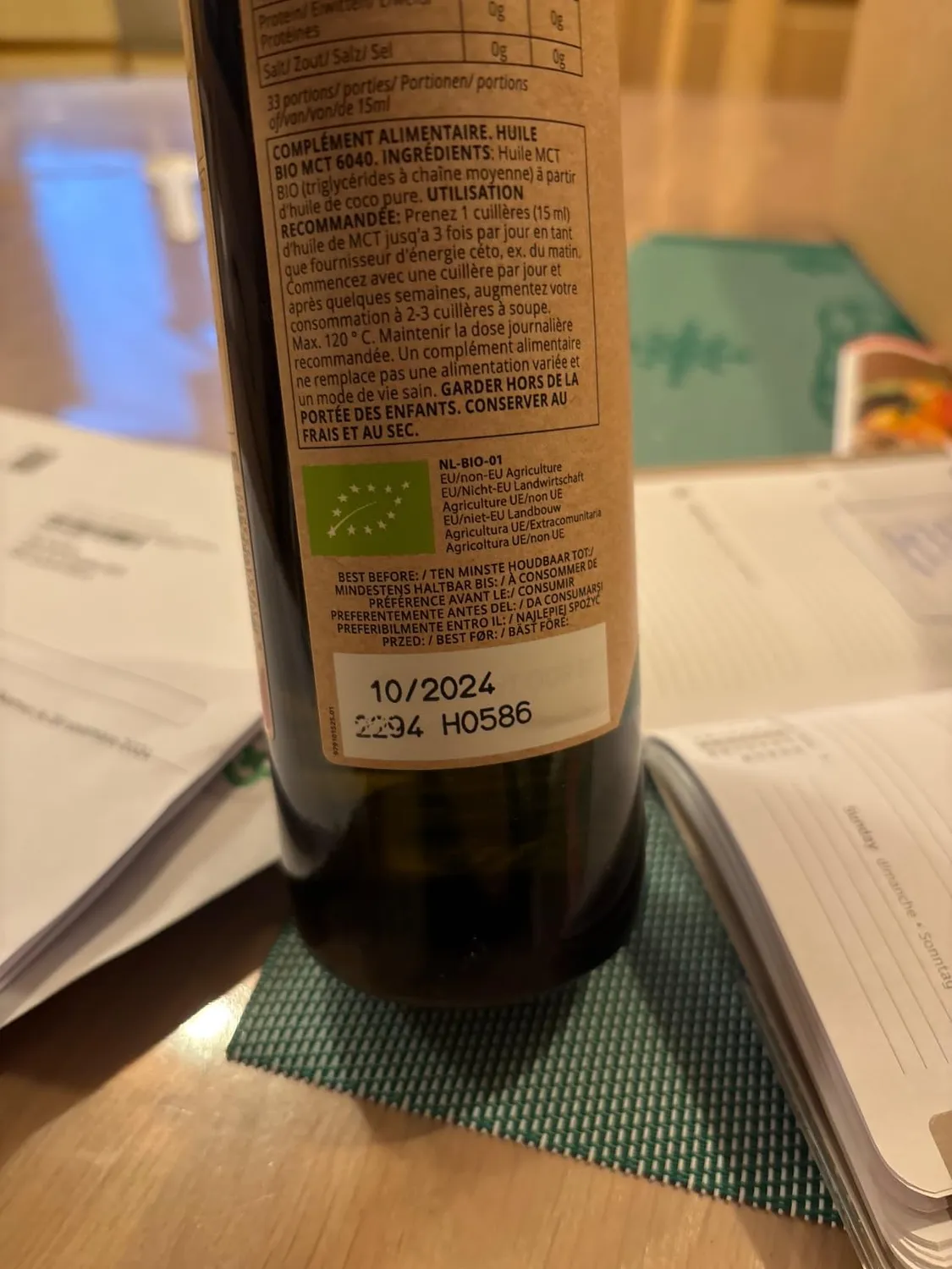 Go-Keto Olio MCT Bio C8 C10 500 ml cocco keto vegano
