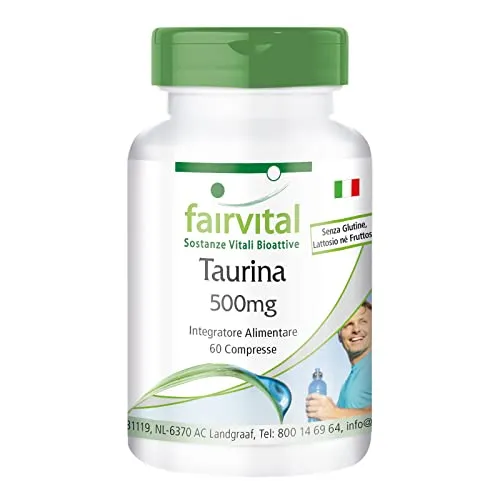 Fairvital Taurina 500 mg compresse 60 pezzi vegano