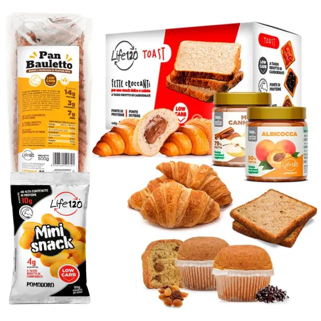 Life 120 Super Box Colazione Low Carb kit 30 giorni proteico