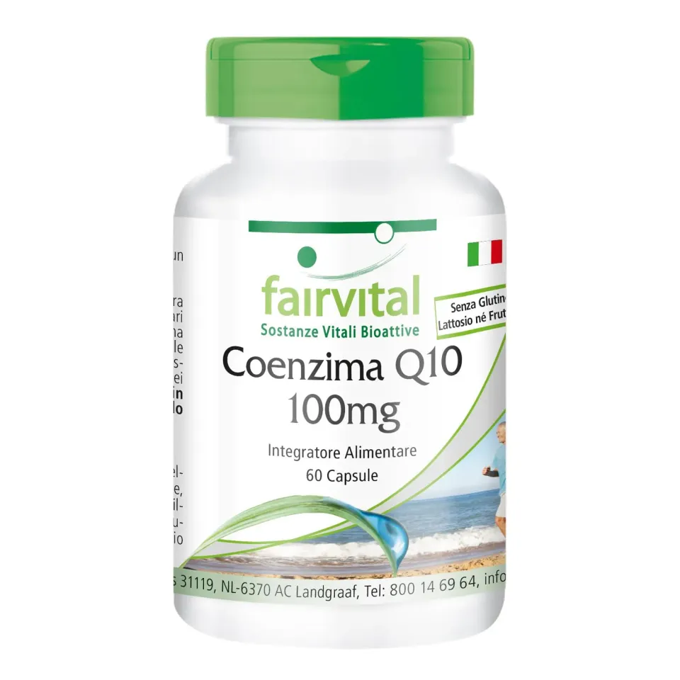 Fairvital Coenzima Q10 100 mg capsule 60 vegane alto dosaggio