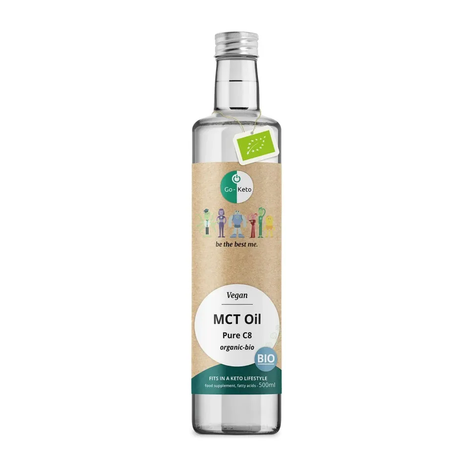 Go-Keto Olio MCT C8 Bio 500 ml Cocco Keto Vegano
