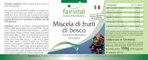 fairvital Mix di Bacche capsule 120 8 bacche e spirulina vegan