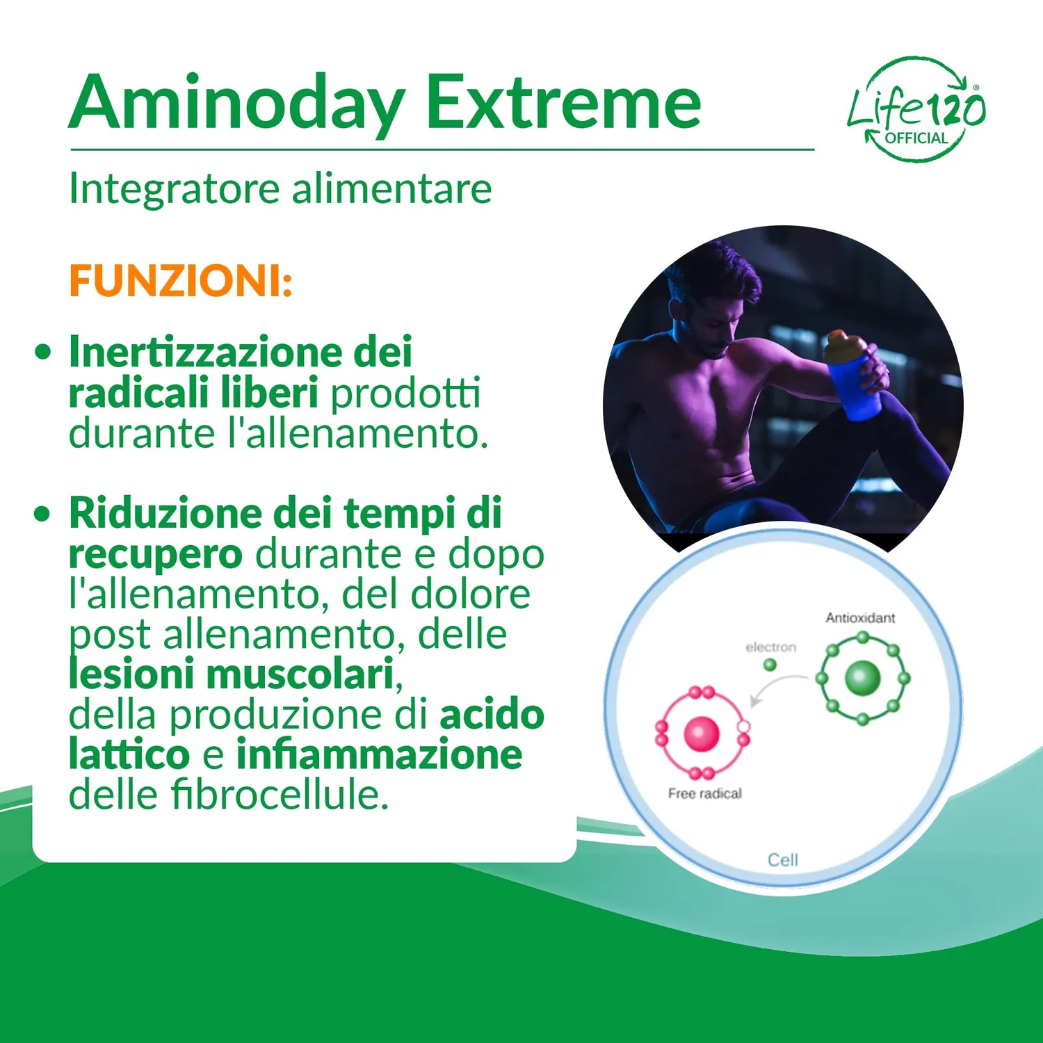Life 120 Aminoday Extreme integratore 120 compresse alfa lipoico