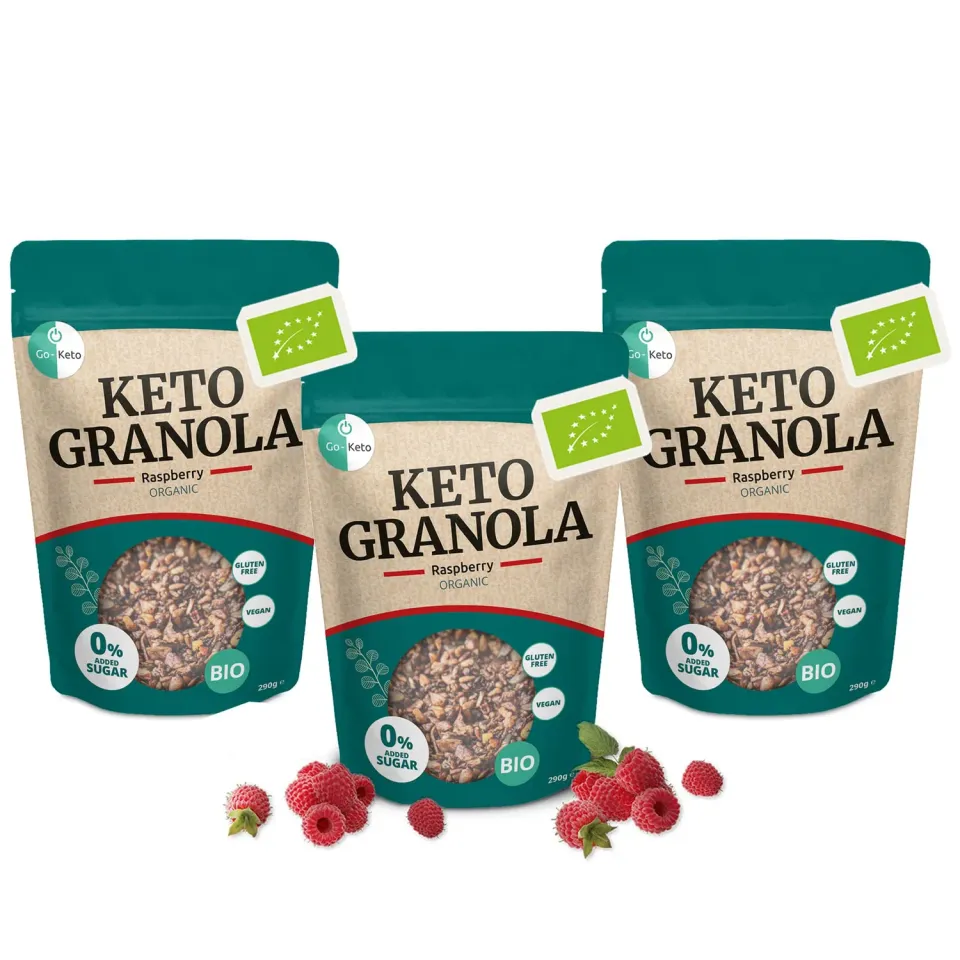 Go-Keto Bio Keto Granola lampone 3x290g low carb