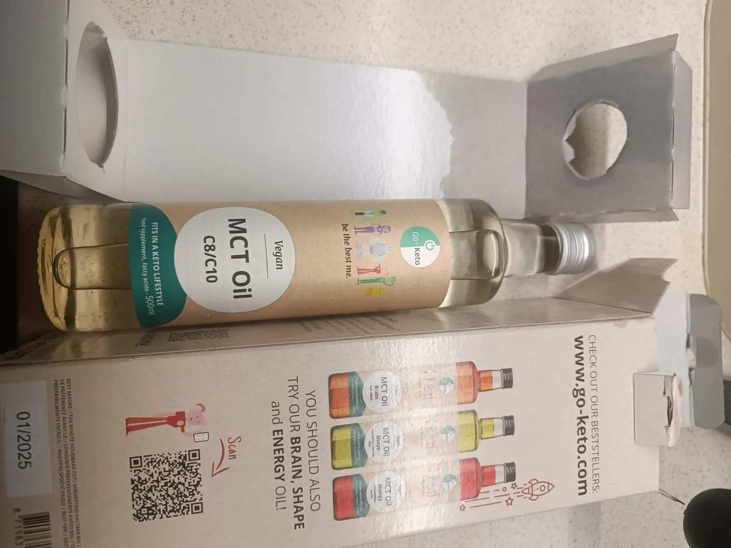 Go-Keto Olio MCT C8/C10 500 ml cocco vegano