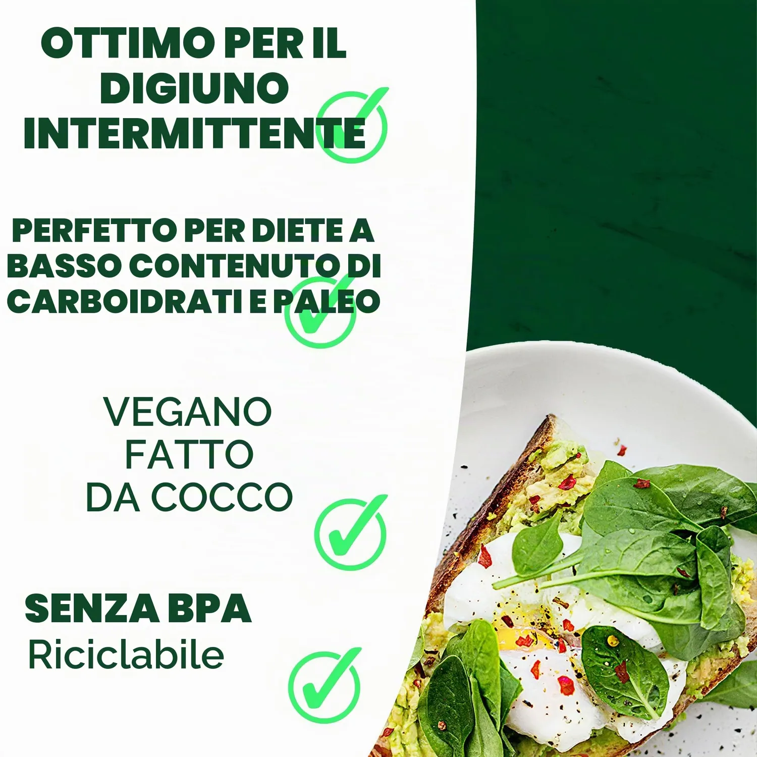 Go-Keto Olio MCT C8 Bio 500 ml Cocco Keto Vegano