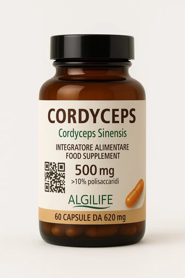 Algilife Cordyceps integratore 60 capsule tonico polisaccaridi