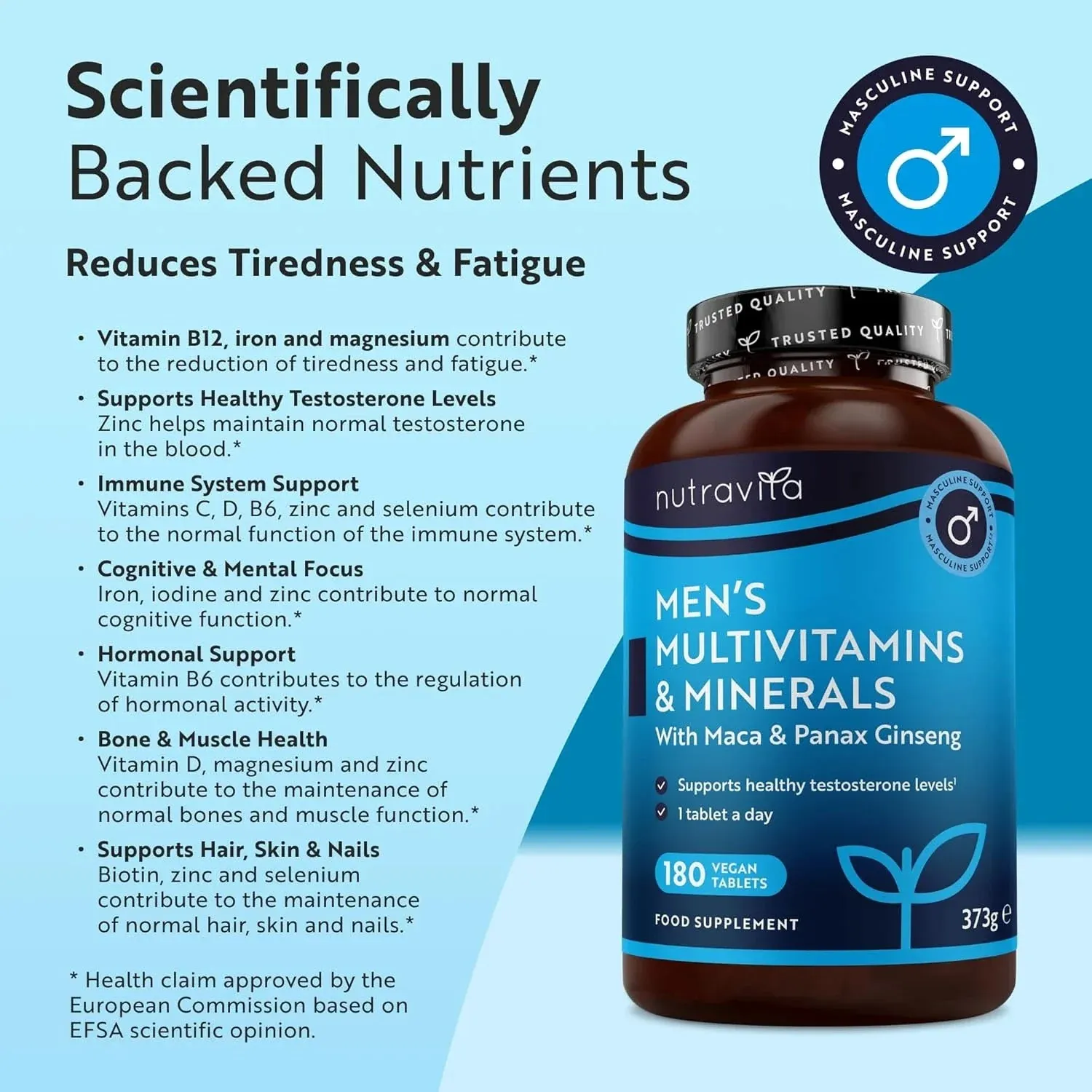 Nutravita Multivitamine Uomo 180 compresse vegane maca ginseng