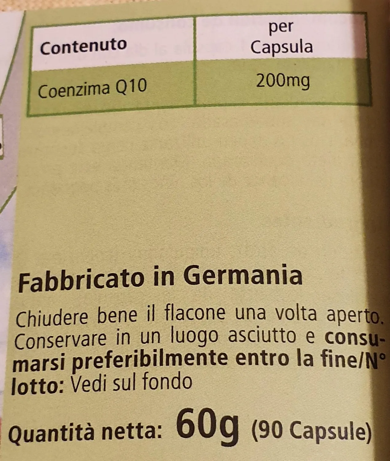 Fairvital Coenzima Q10 200 mg capsule 90 ubichinone vegano