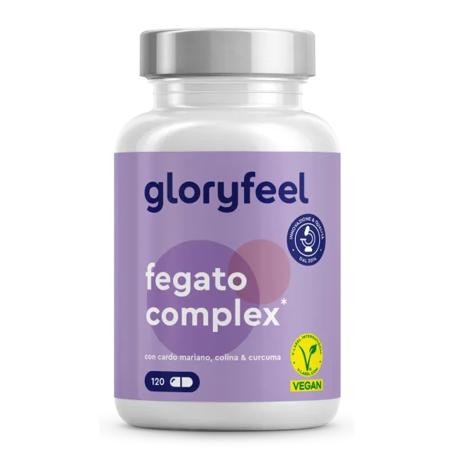 gloryfeel Fegato Complex integratore capsule vegane carciofo e cardo