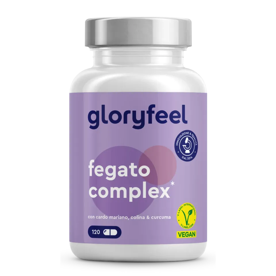 gloryfeel Fegato Complex integratore capsule vegane carciofo e cardo