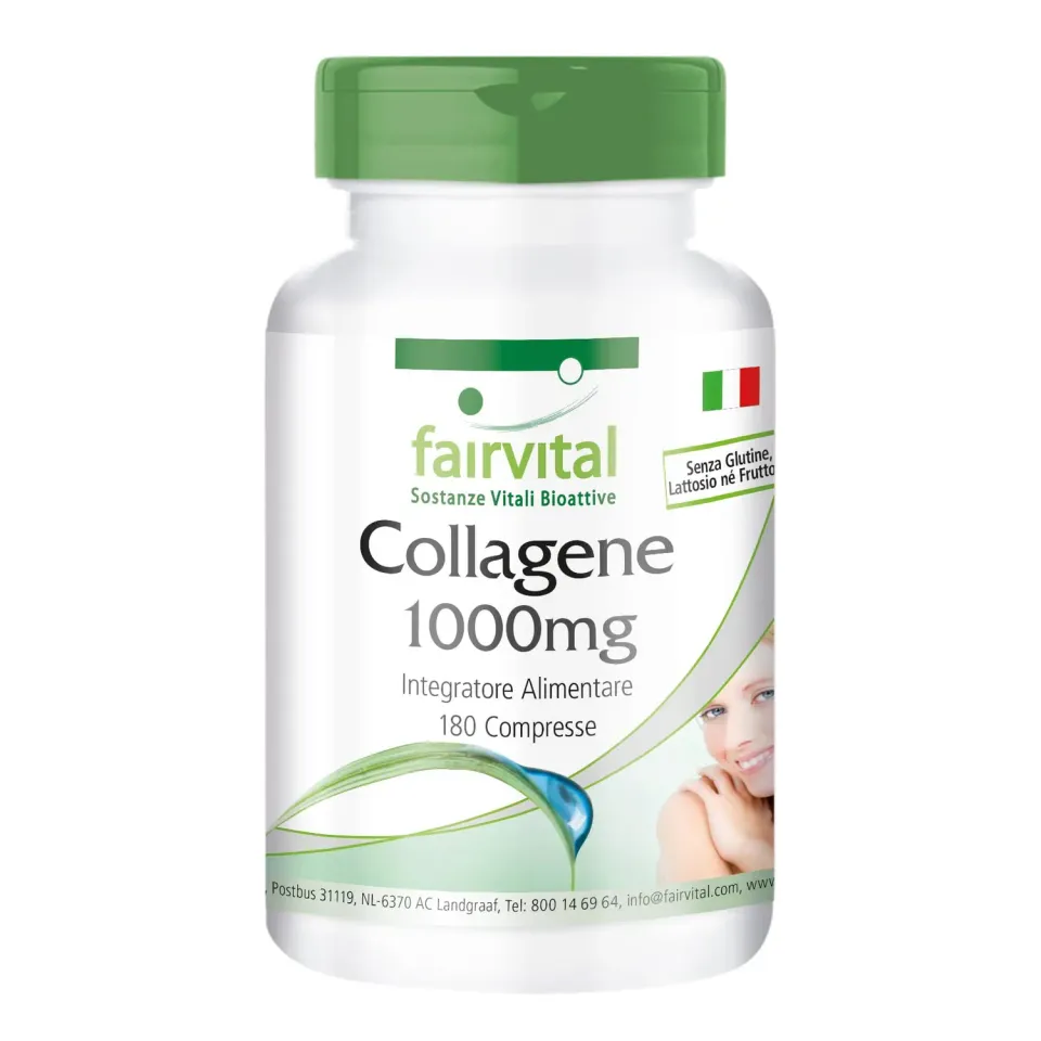 Fairvital Collagene compresse 180 con vitamina C alto dosaggio