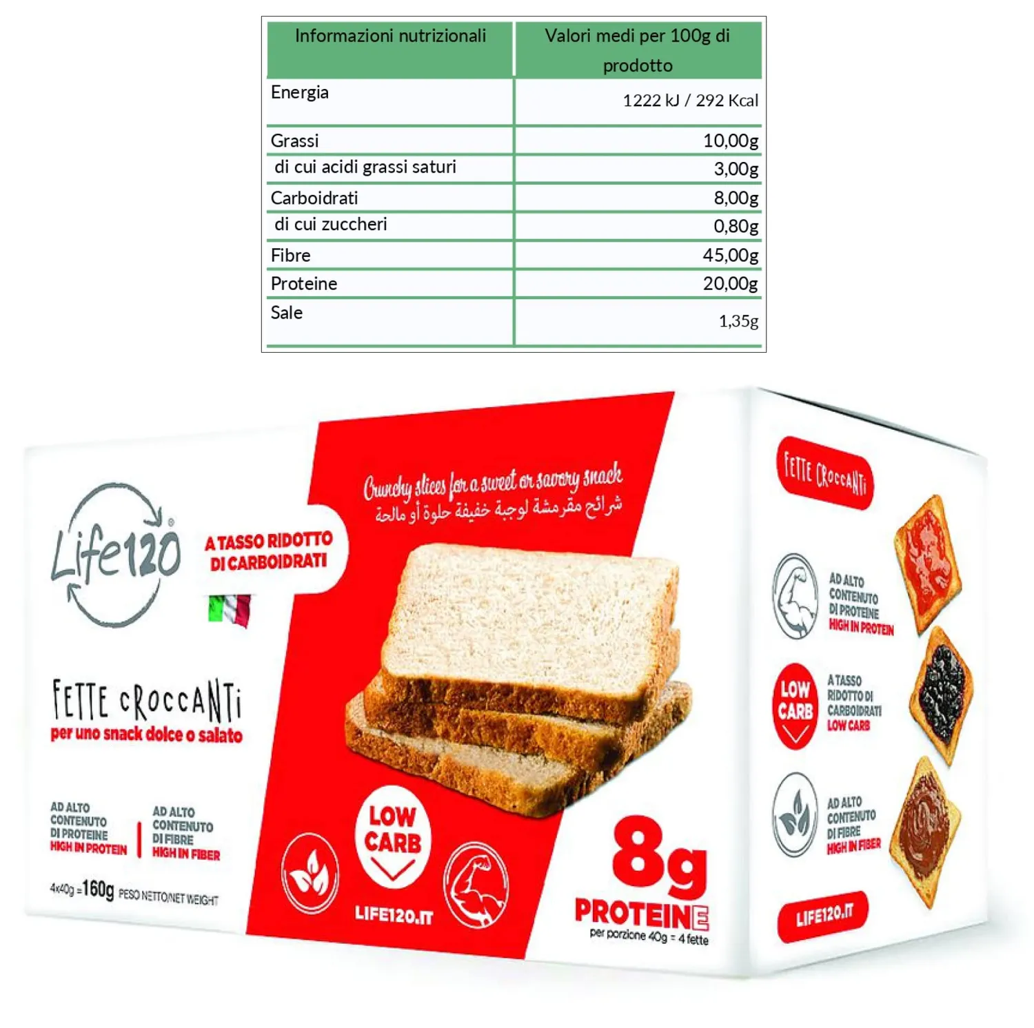 Life 120 Super Box Colazione Low Carb kit 30 giorni proteico