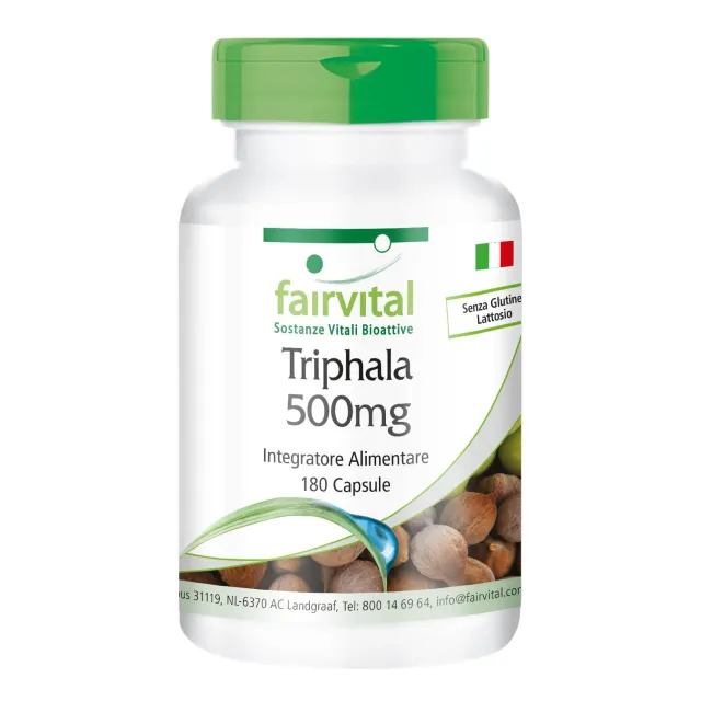 FAIRVITAL Triphala 500 mg 180 capsule ayurvedica
