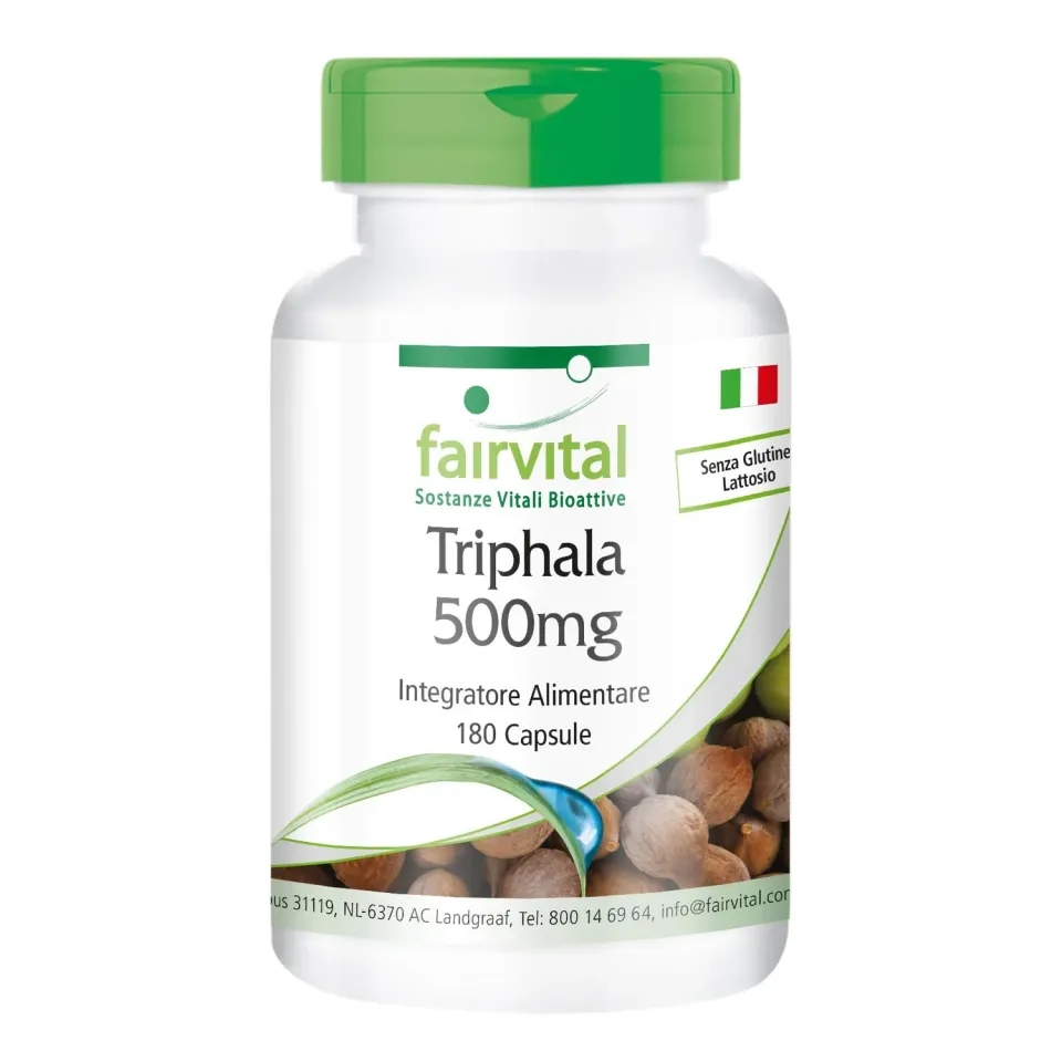 FAIRVITAL Triphala 500 mg 180 capsule ayurvedica