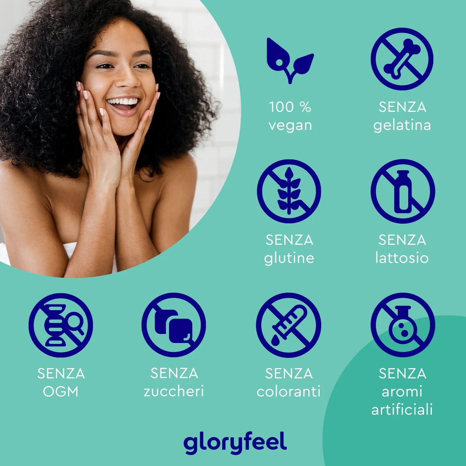 Gloryfeel Acido Ialuronico capsule 90 pezzi 525 mg idratazione