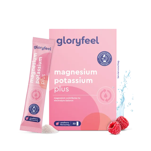 gloryfeel Magnesio e Potassio bustine lampone per muscoli ed energia