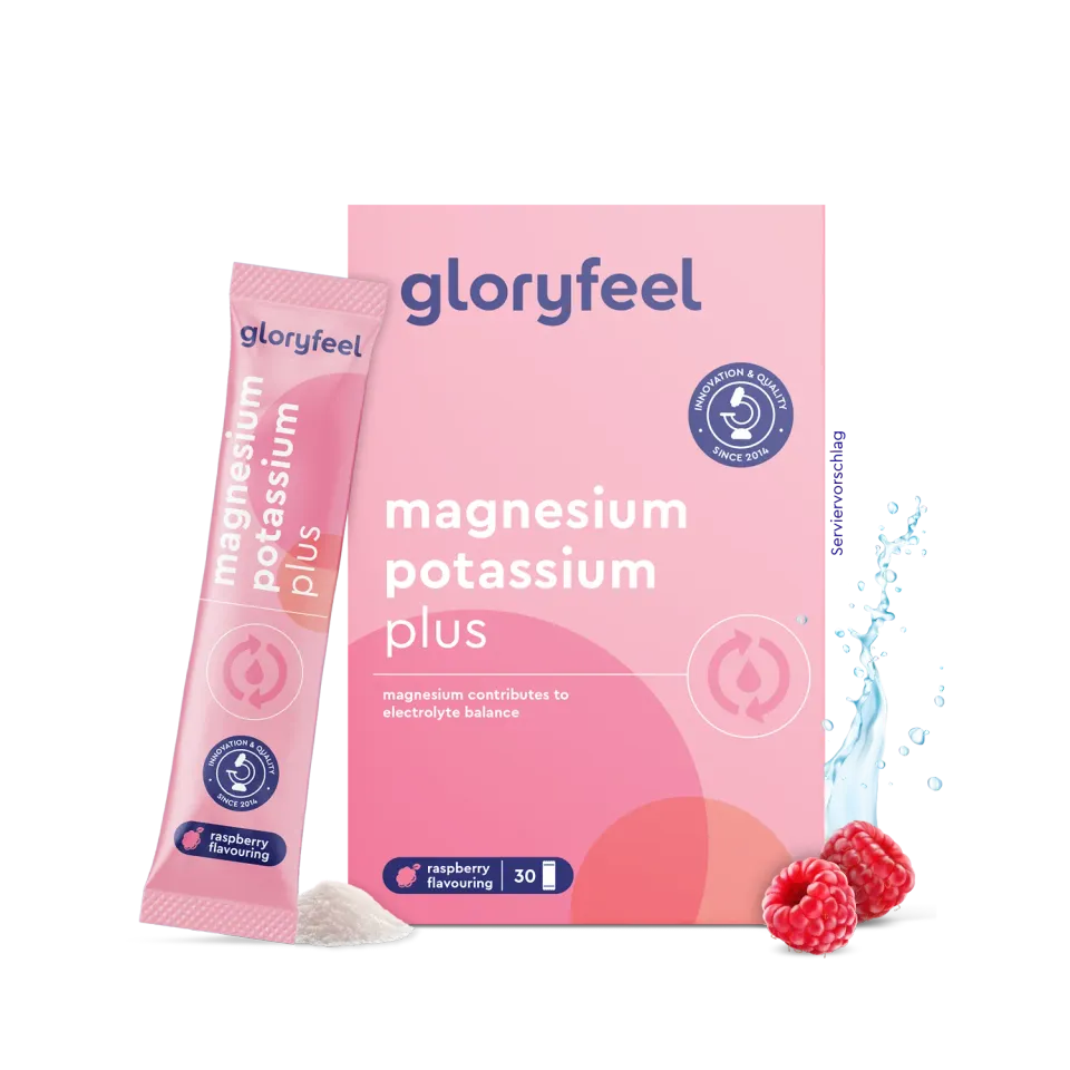 gloryfeel Magnesio e Potassio bustine lampone per muscoli ed energia