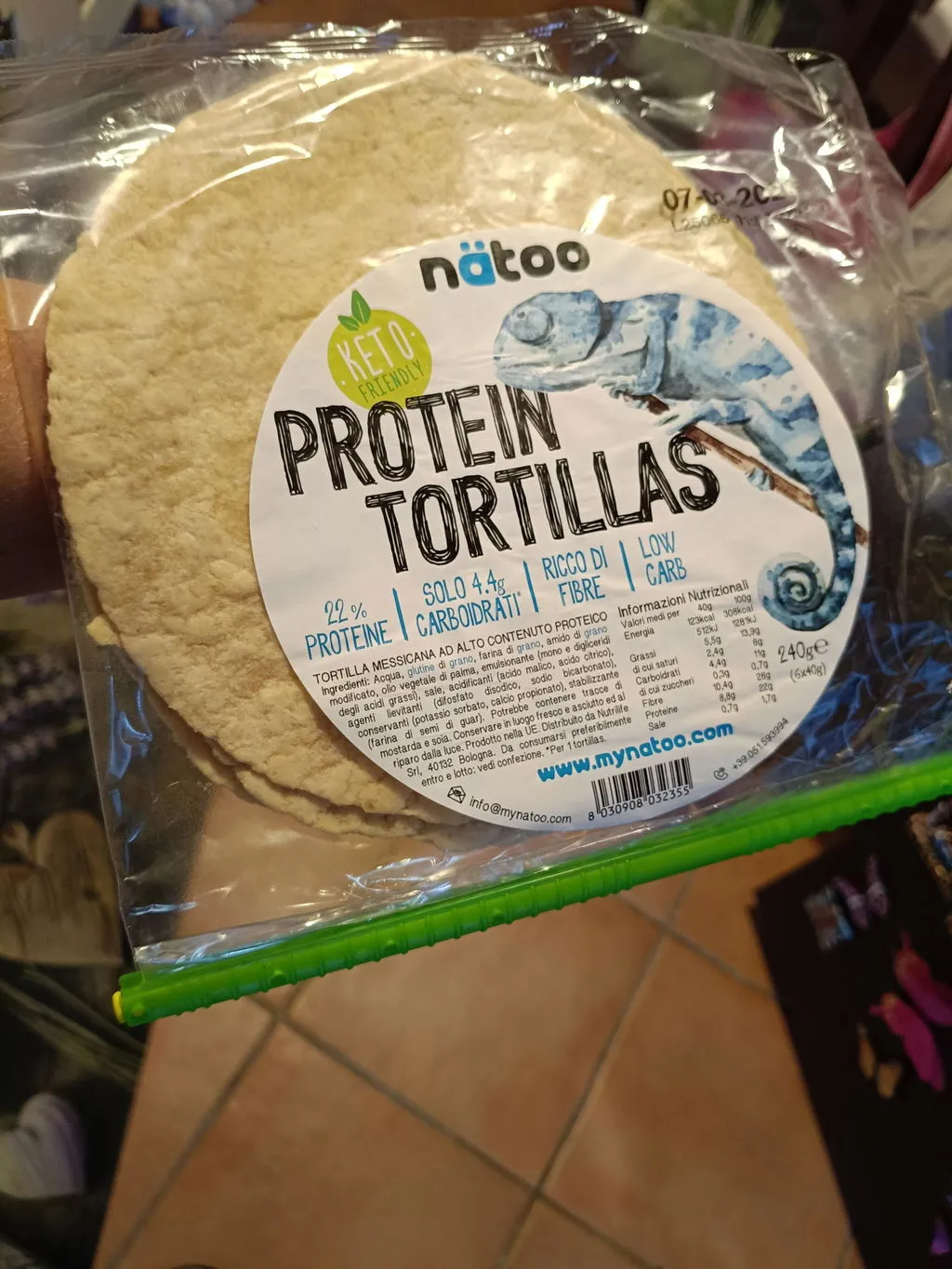 Natoo Tortilla Proteica Low Carb piadine 6 pz 22% proteine