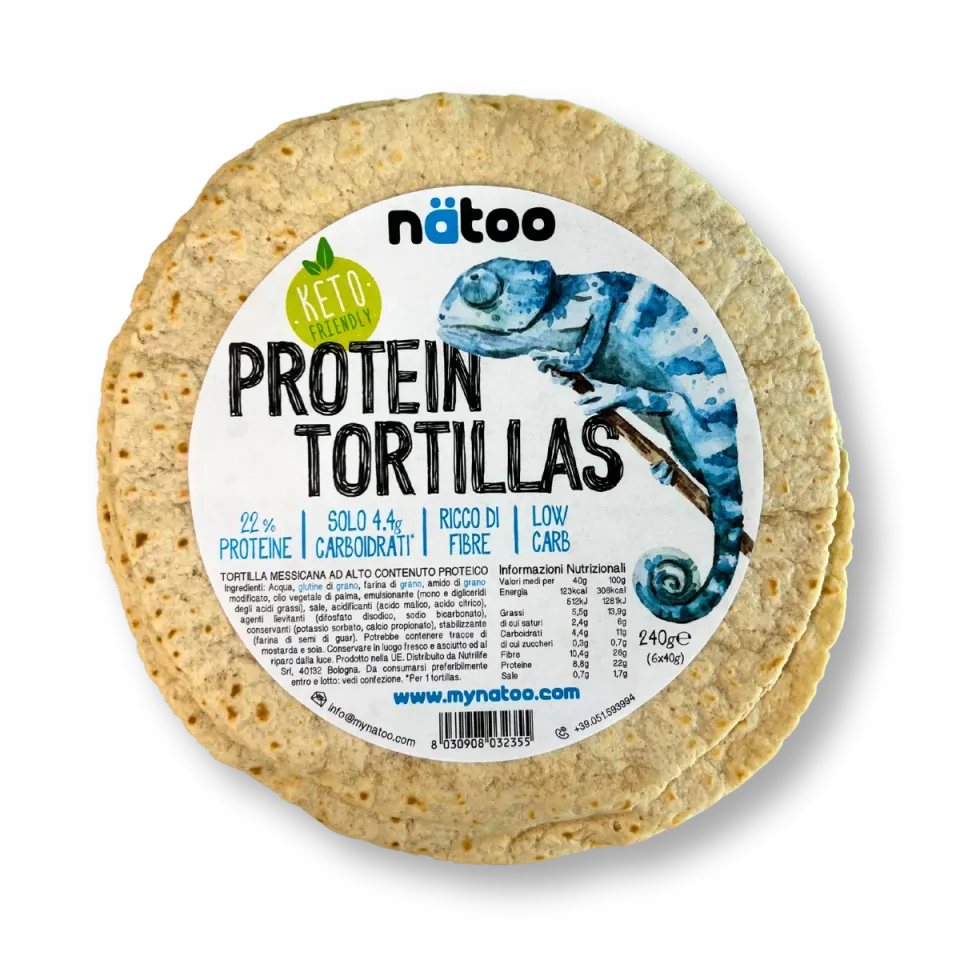 Natoo Tortilla Proteica Low Carb piadine 6 pz 22% proteine