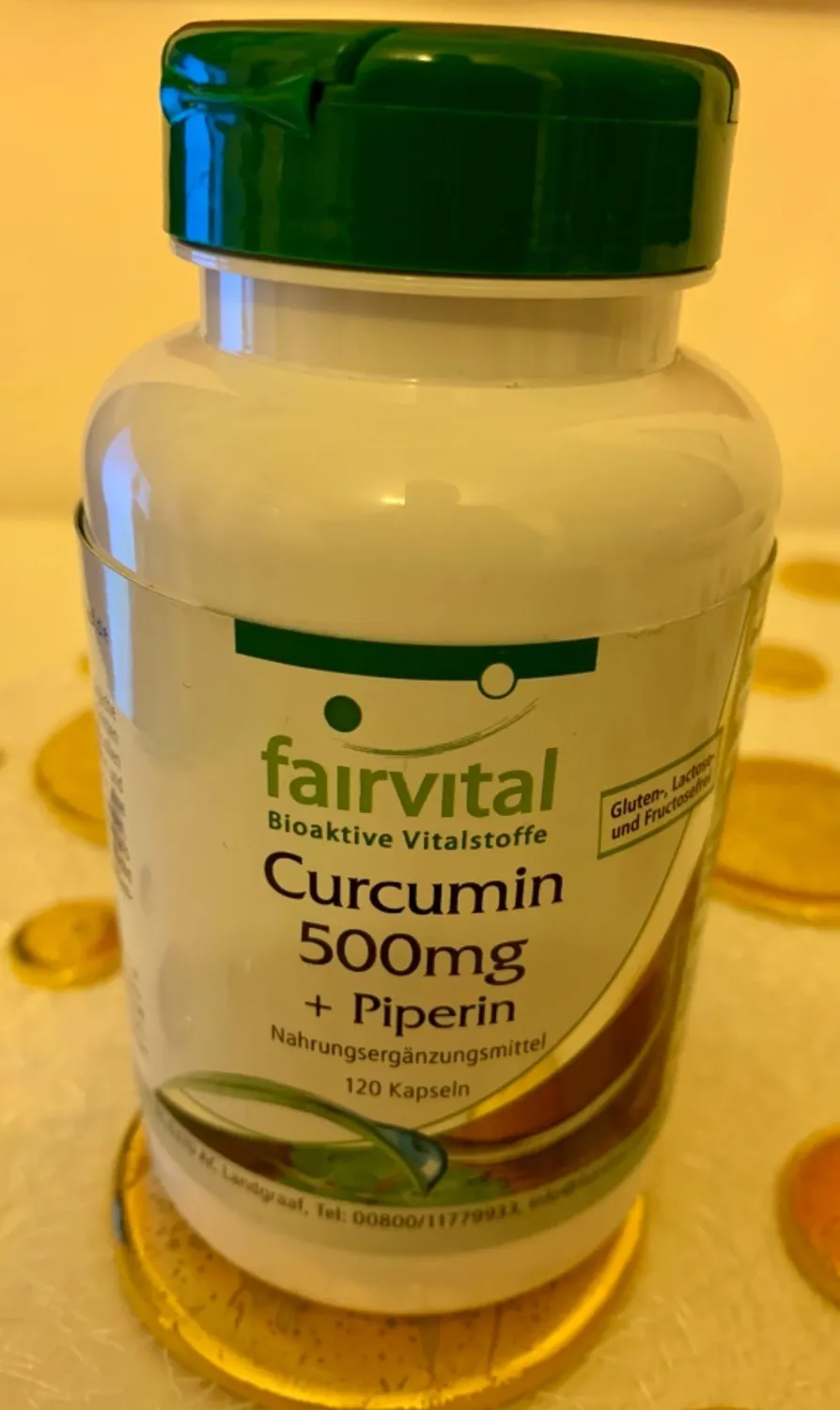 Fairvital Curcuma 500mg 120 capsule curcumina piperina