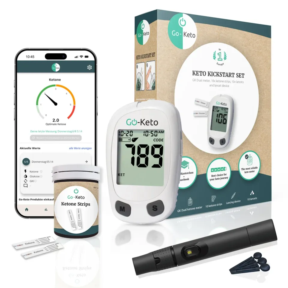 Go-Keto Misuratore Chetoni sangue starter set 10 strisce