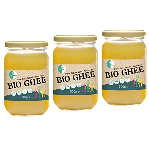 Go-Keto Ghee BIO burro chiarificato 3x500g senza lattosio