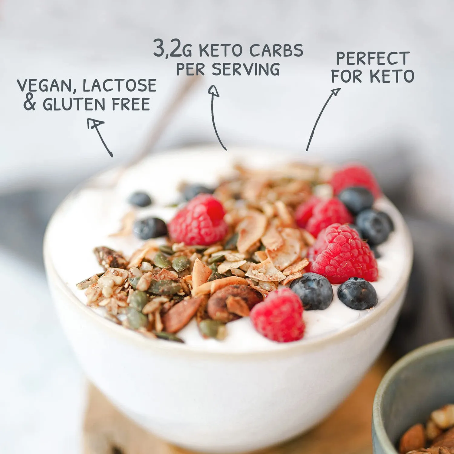 Go-Keto Bio Granola Apple Cinnamon muesli 3x290g low carb