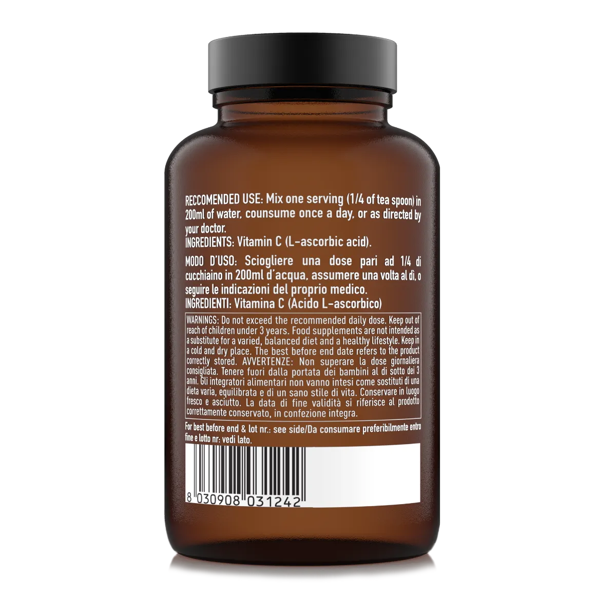 NATOO Essentials Vitamina C polvere 250g immunità