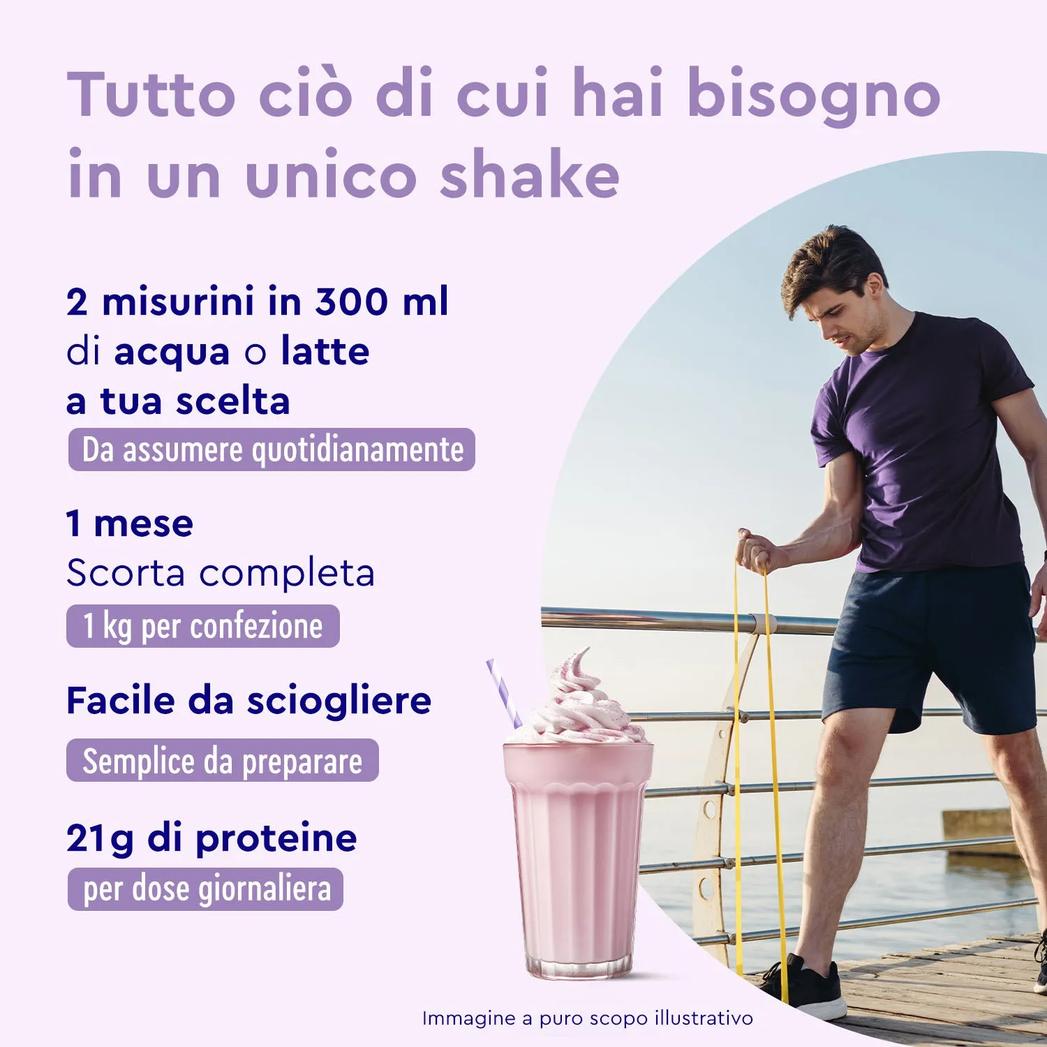 gloryfeel Blueberry Joy Proteine polvere mirtillo