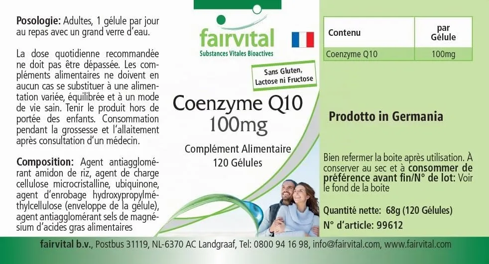 Fairvital Coenzima Q10 100 mg Capsule 120 pz Vegane