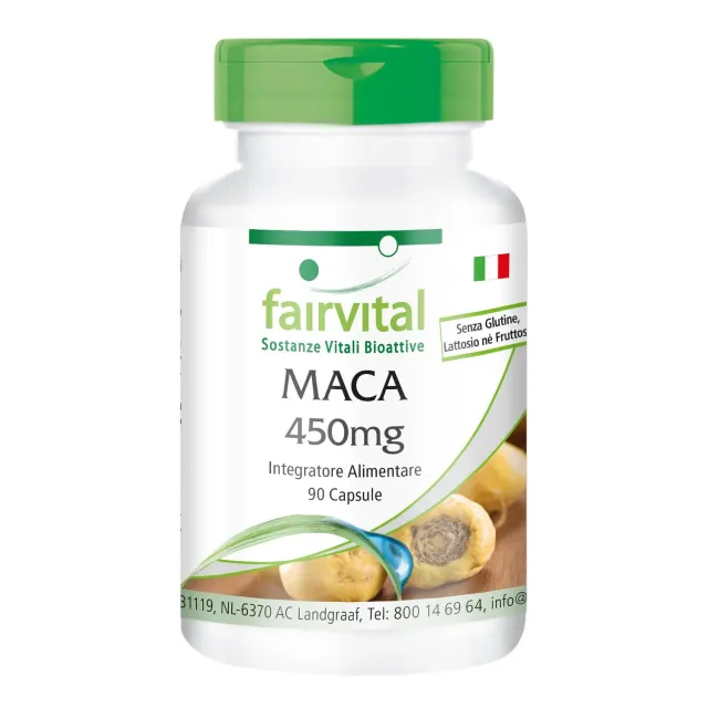 Fairvital Maca 450 mg capsule 90 vegane estratto concentrato