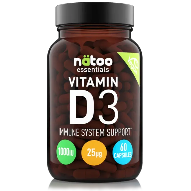 Natoo Essentials D3 Vegan vitamina D3 60 capsule 1000UI vegana
