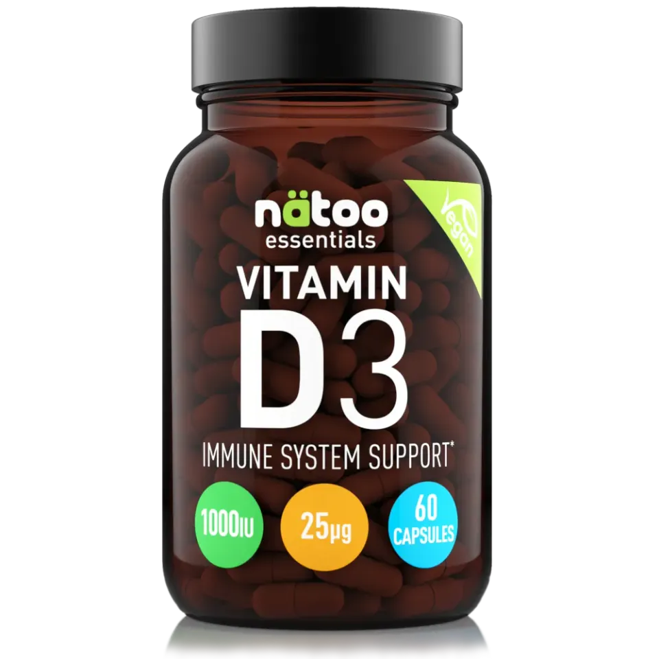 Natoo Essentials D3 Vegan vitamina D3 60 capsule 1000UI vegana